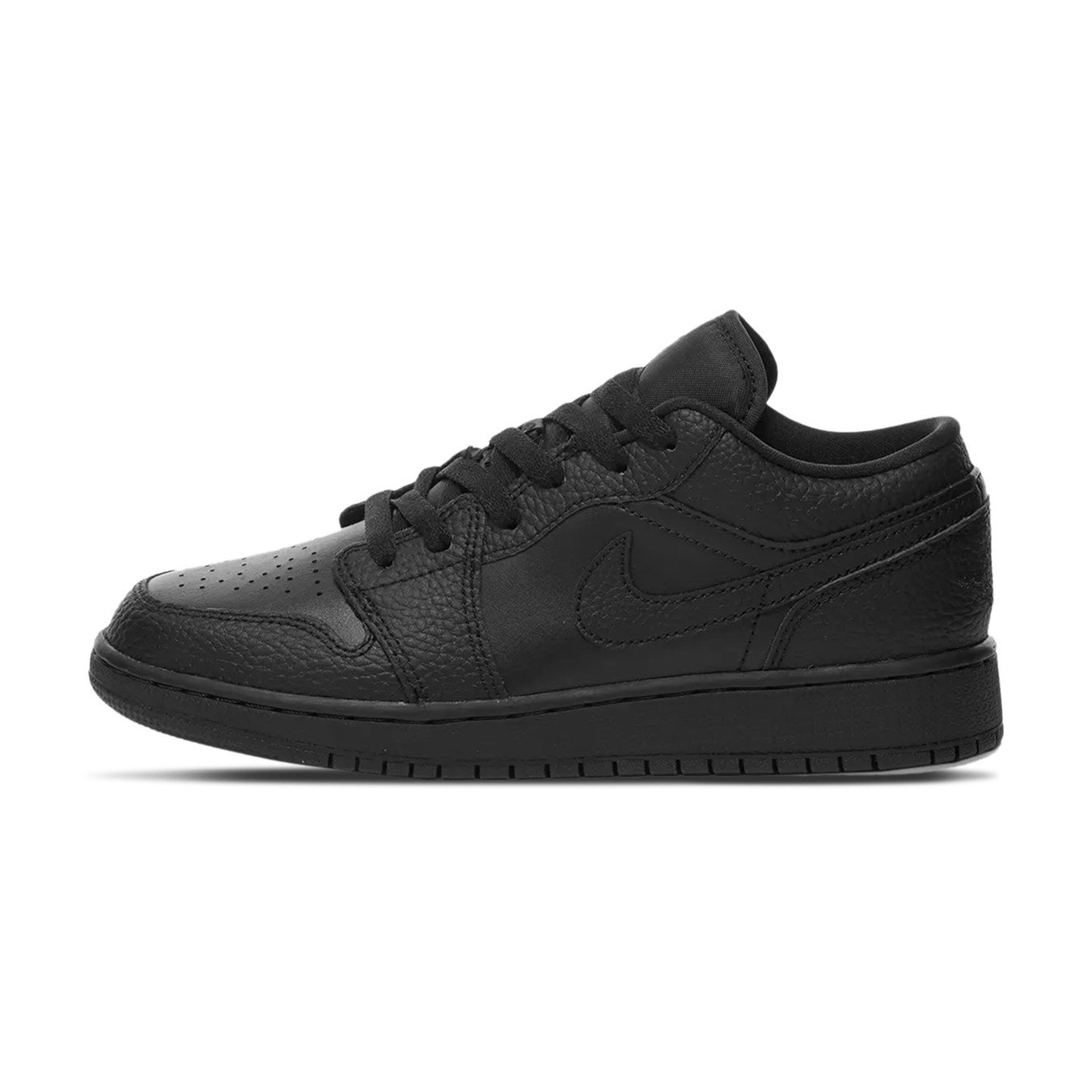 Air Jordan 1 Low GS 'Triple Black' — UK 13.5 | EU 32 | US 1Y — Front View