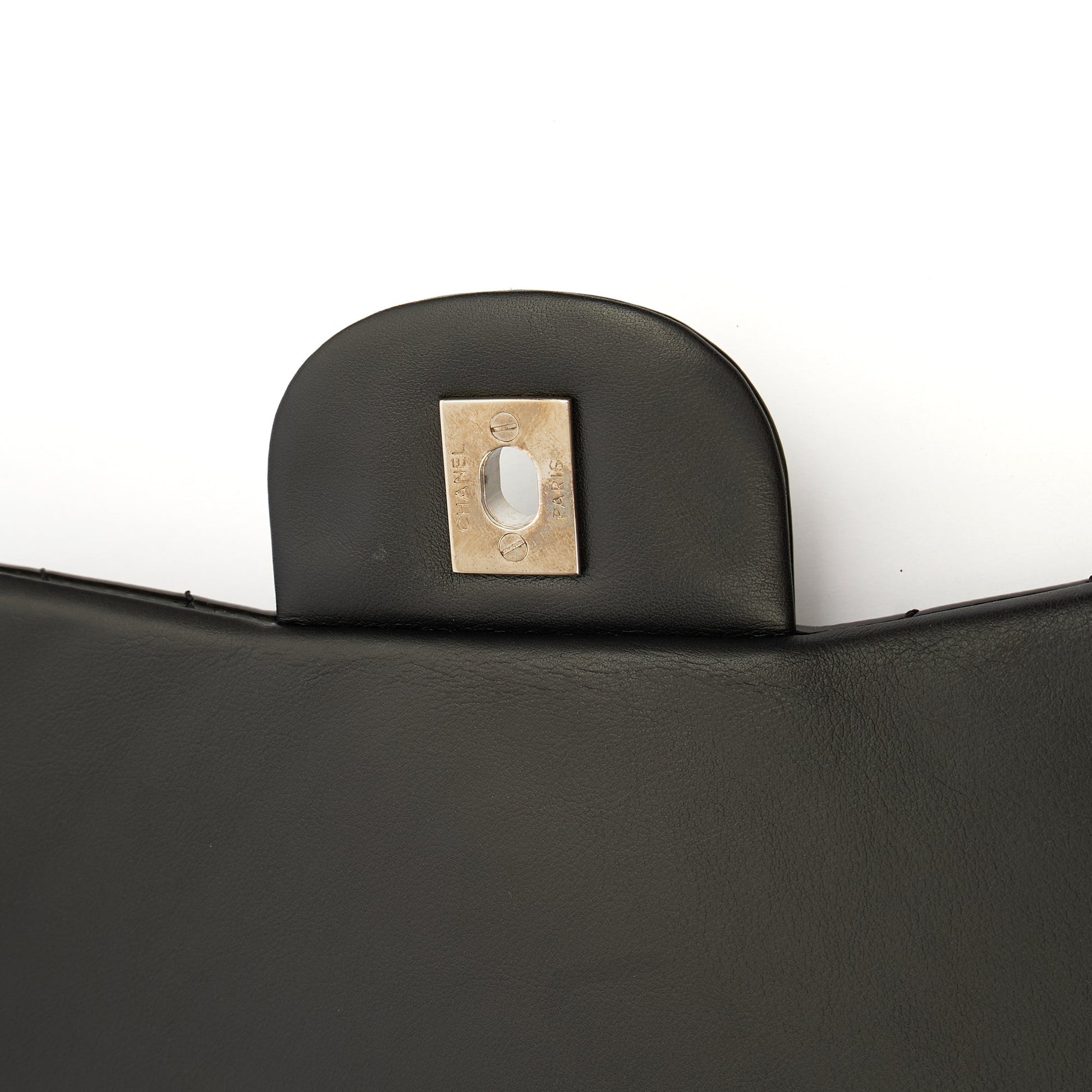 Chanel Shoulder Bag Chevron Flap Bag  in Black, Patent Leather — Alternate View 12
