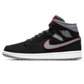 Air Jordan 1 Mid 'Black Grey' — UK 3 | EU 35.5 | US 3.5 — Front View