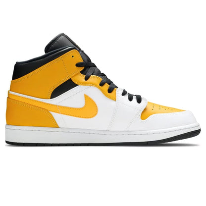 Air Jordan 1 Mid 'University Gold' — UK 3 | EU 35.5 | US 3.5 — Lifestyle View