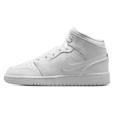 Air Jordan 1 Mid GS 'Triple White' 2023 — UK 13.5 | EU 32 | US 1Y — Front View