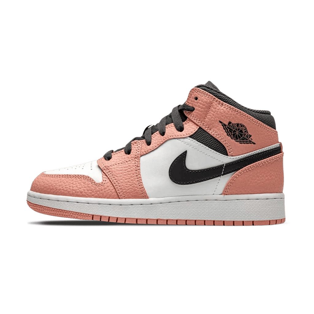 Air Jordan 1 Mid GS 'Pink Quartz' — 2 UK | 34 EU — Front View