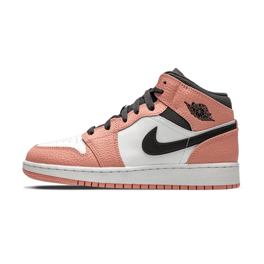 Air Jordan 1 Mid GS 'Pink Quartz' — 2 UK | 34 EU — Front View