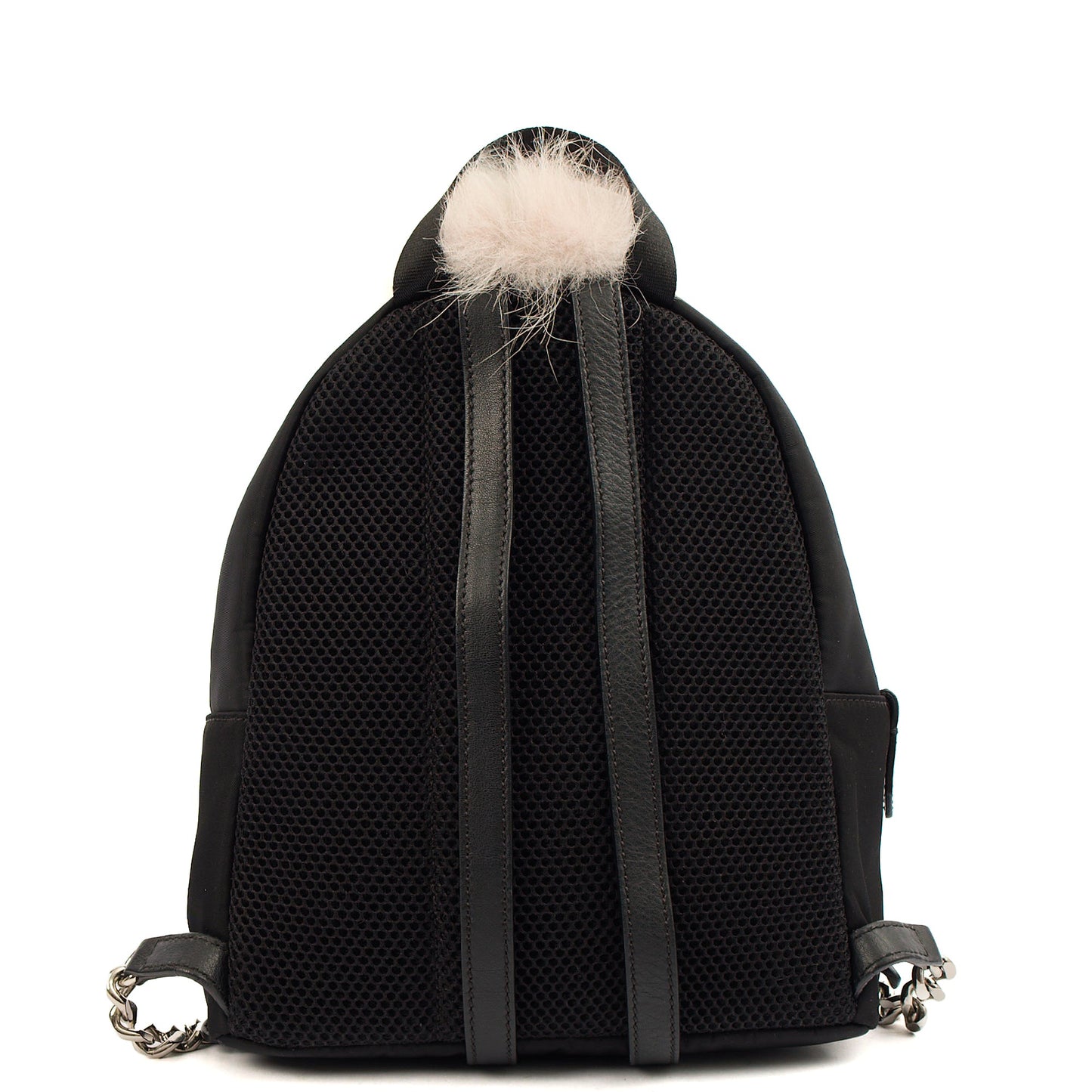 Fendi Mini Backpack Monster Backpack in Black, Fabric — Top View