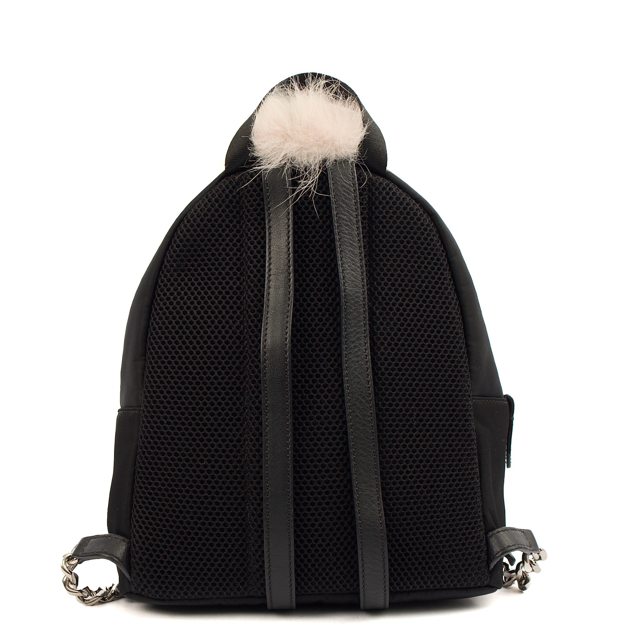 Fendi Mini Backpack Monster Backpack in Black, Fabric — Top View