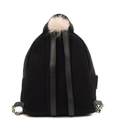 Fendi Mini Backpack Monster Backpack in Black, Fabric — Top View