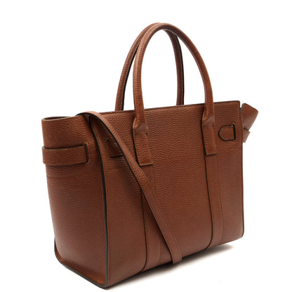 Mulberry Tote Zipped Bayswater in Oak, Calfskin Leather — Side View