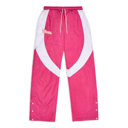 Vfour Ldn Pink Windbreaker Sweatpants — S — Front View