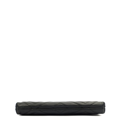 Gucci Cross Body Marmont Mini Chain Bag in Black, Leather — Detail View