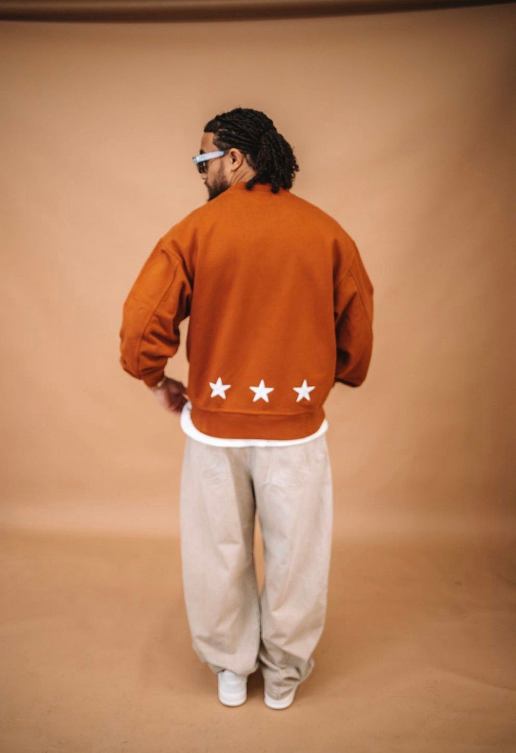 Cardair CD Star Sweatshirt - Burnt Orange — S — Back View