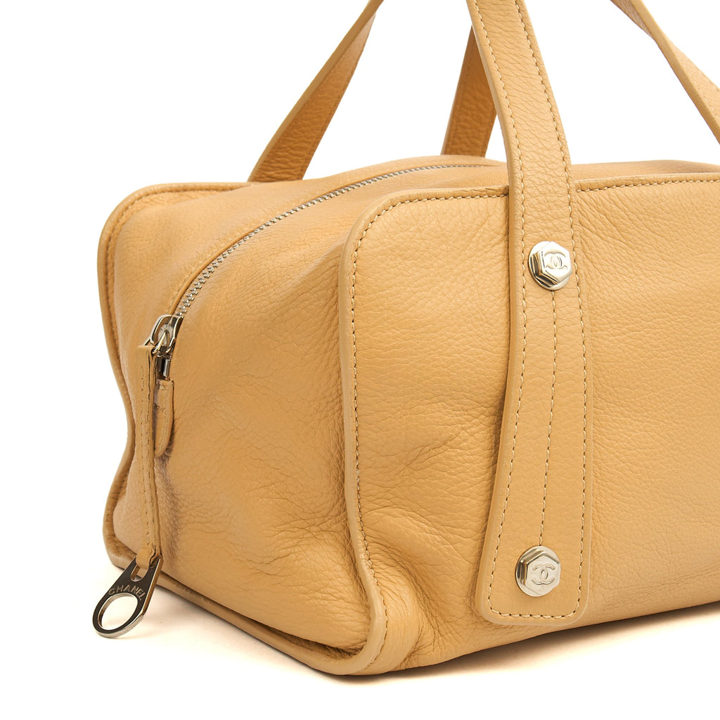 Chanel Top Handle Bowler in Cream, Calfskin Leather — Alternate View 7
