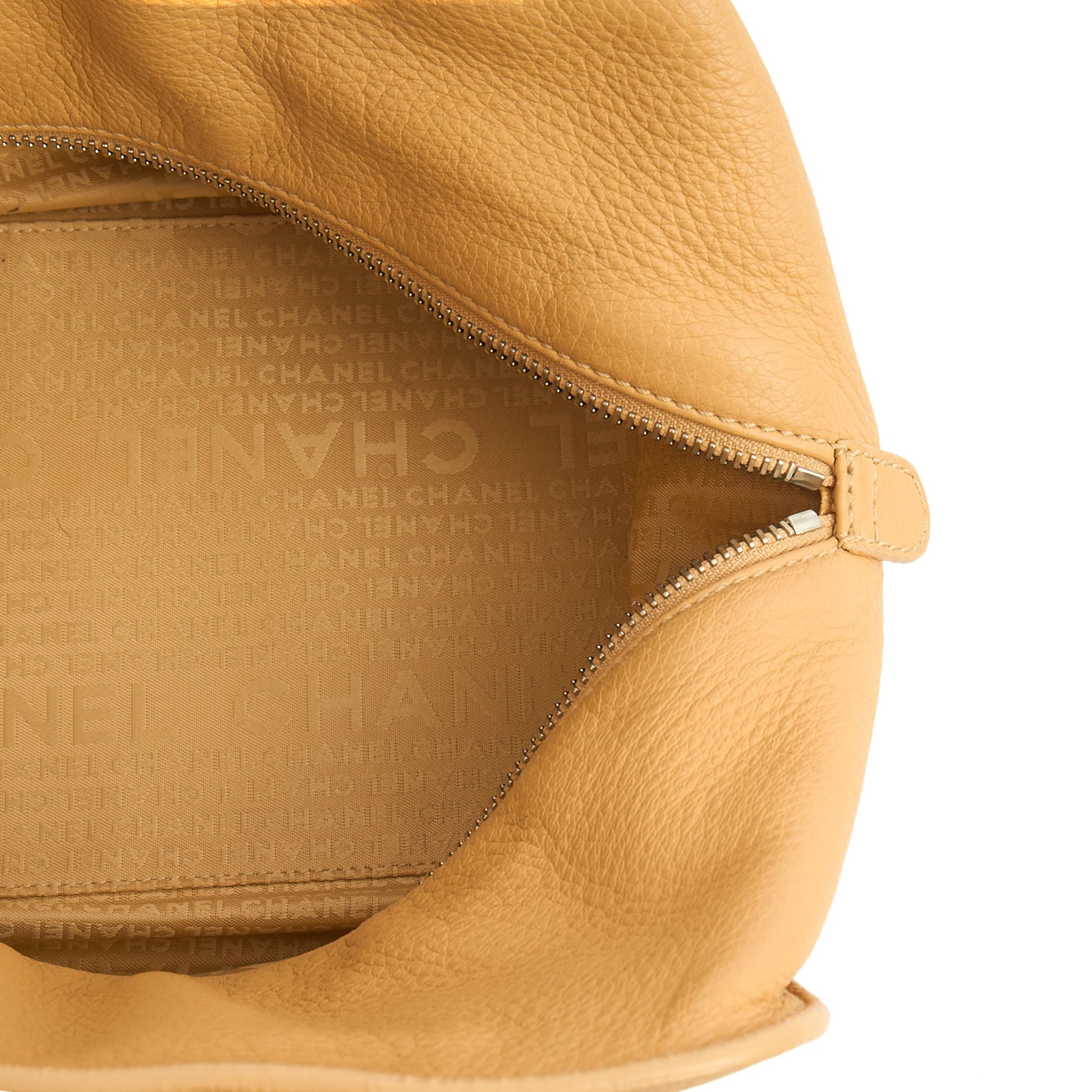 Chanel Top Handle Bowler in Cream, Calfskin Leather — Alternate View 9