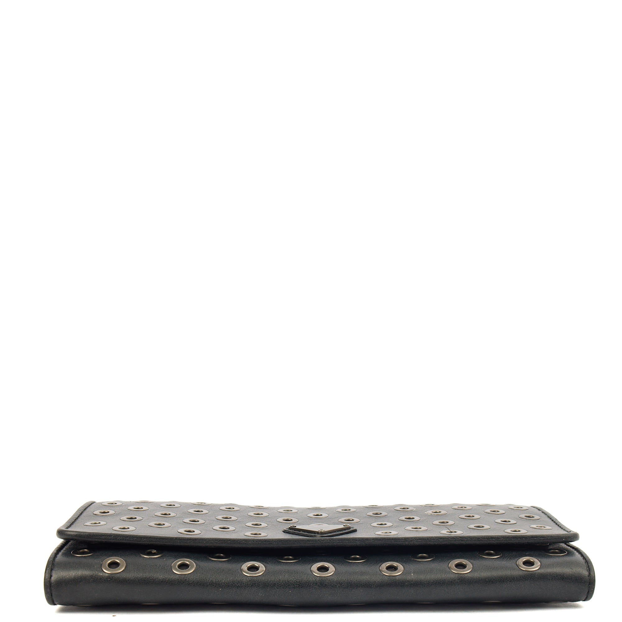 Prada Cross Body Wallet On Chain in Black, Calfskin — Lifestyle View