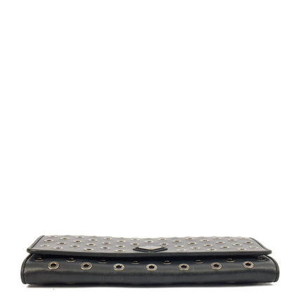 Prada Cross Body Wallet On Chain in Black, Calfskin — Alternate View 13