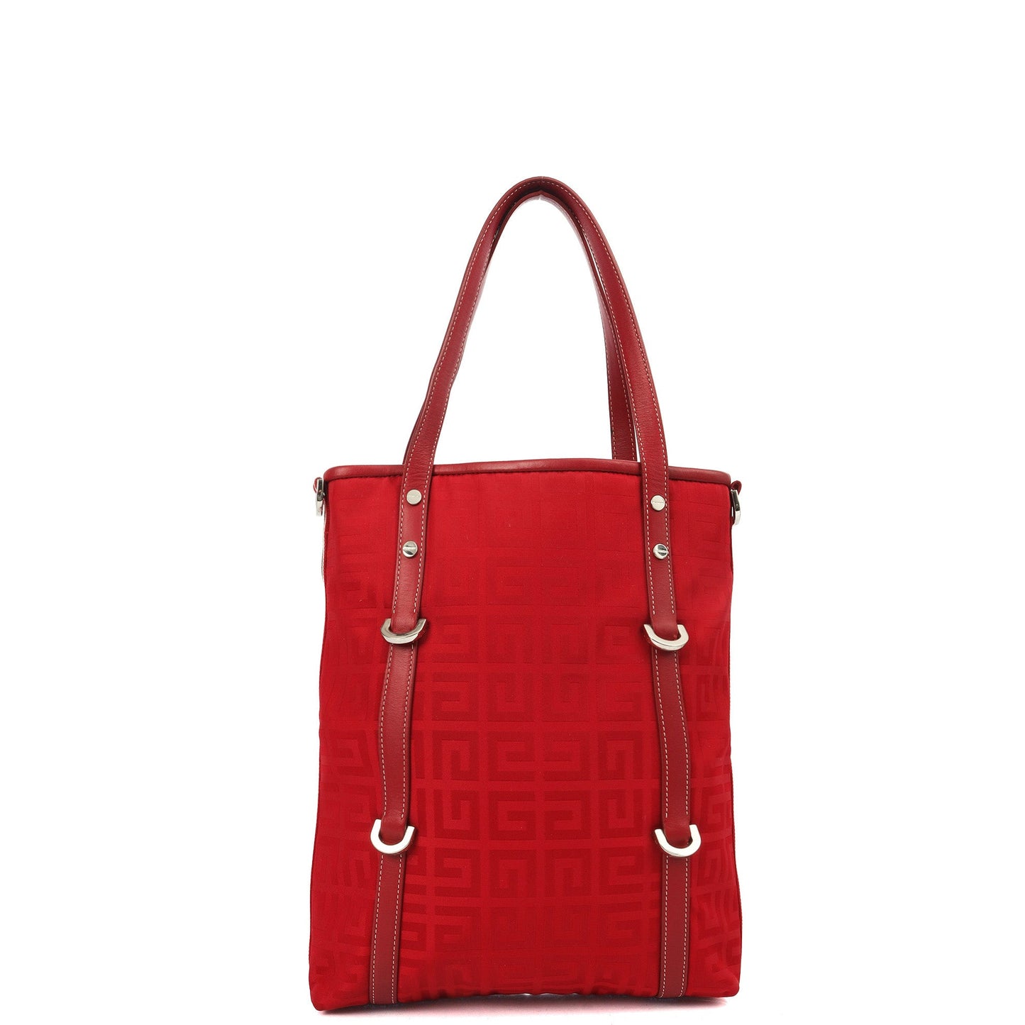 Givenchy Tote Shoulder Bag in Red, Fabric — Alternate View 17