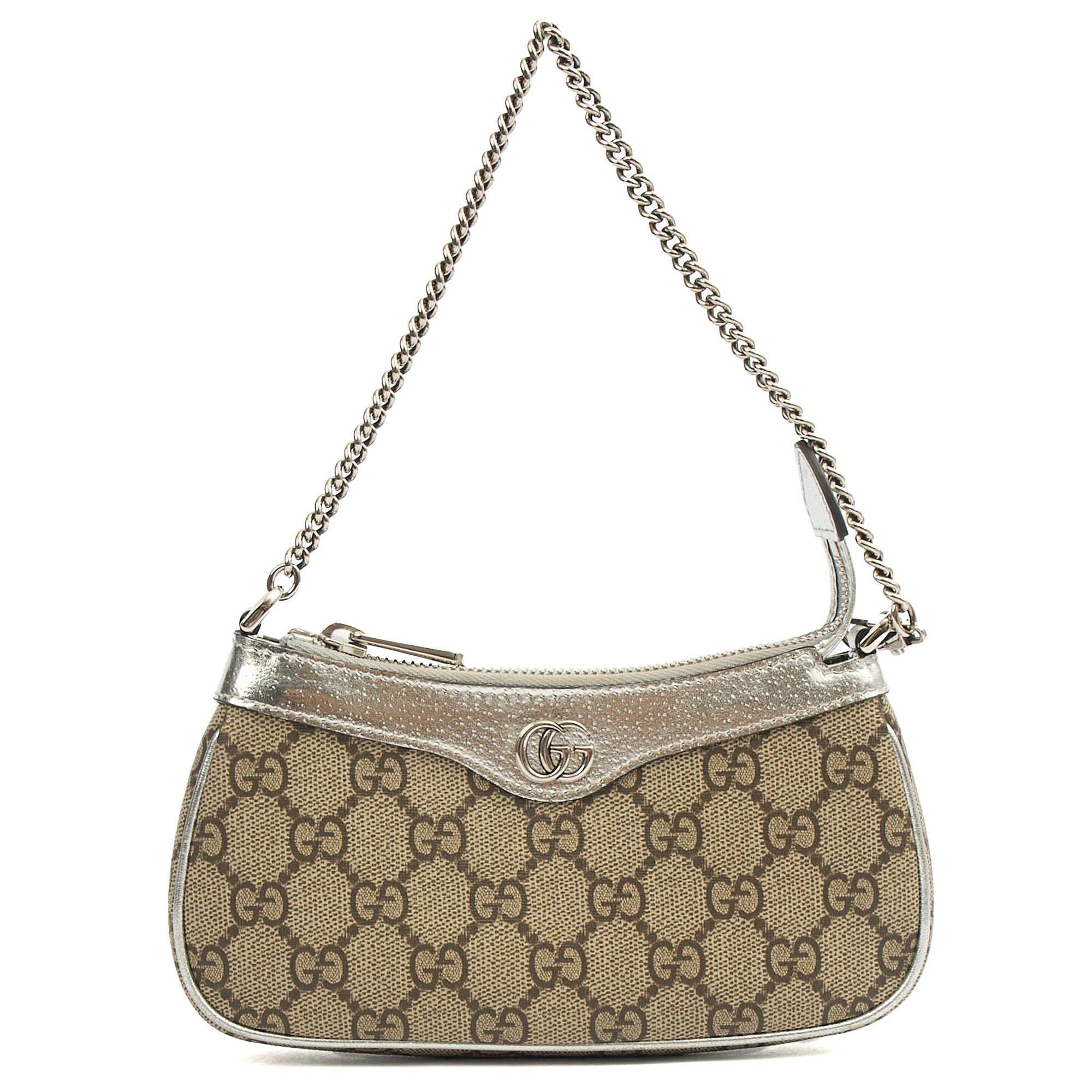 Gucci Mini Bag Ophidia Small Shoulder Bag in GG Supreme, GG Supreme Canvas — Front View