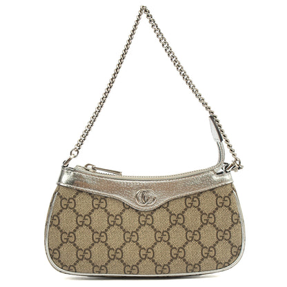 Gucci Mini Bag Ophidia Small Shoulder Bag in GG Supreme, GG Supreme Canvas — Front View