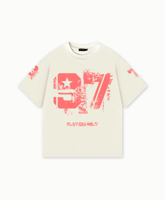 PLAYERS ONLY DISTRESSED 97 JERSEY TEE — Small — Front View