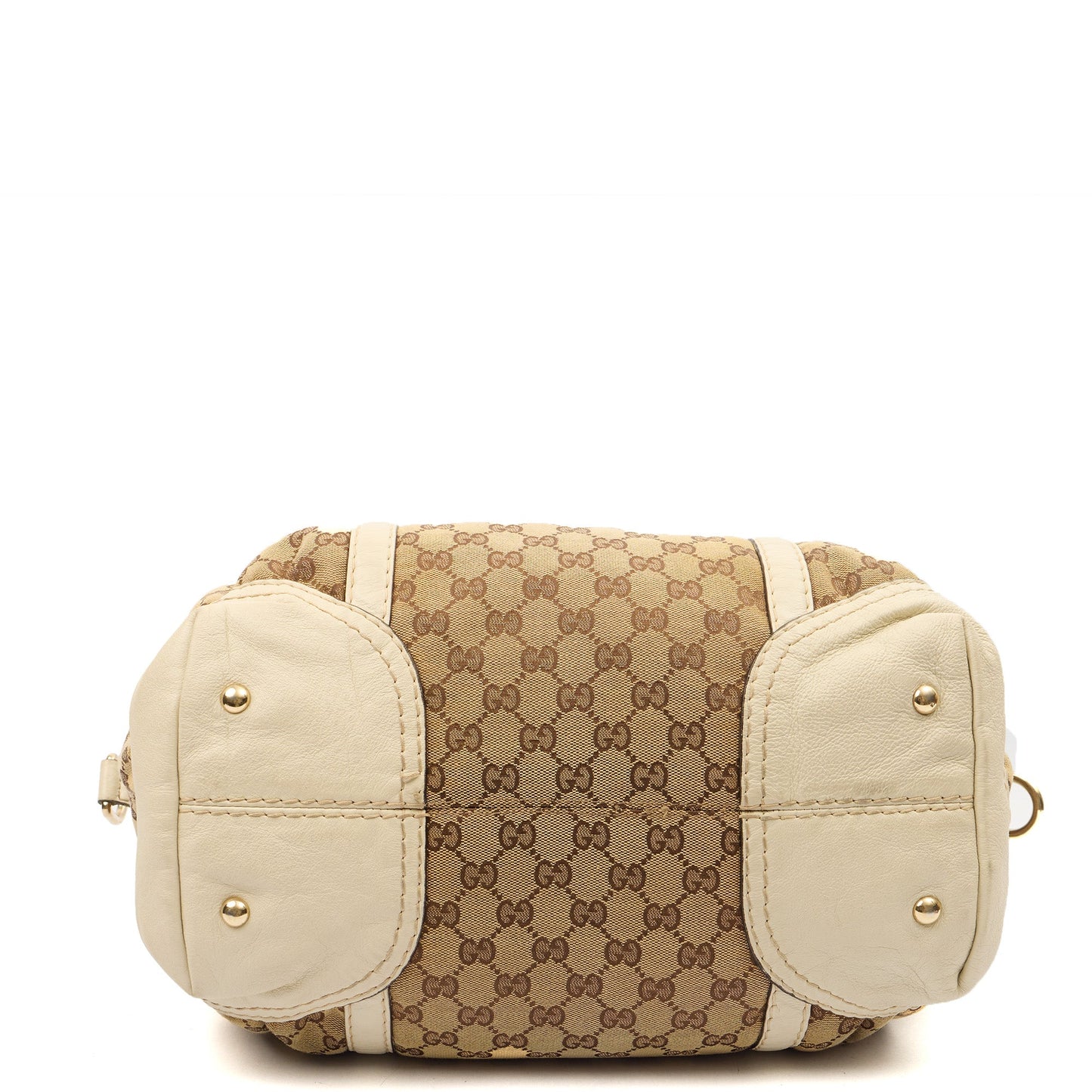 Gucci Shoulder Bag Tote in Brown, GG Supreme Canvas — Top View