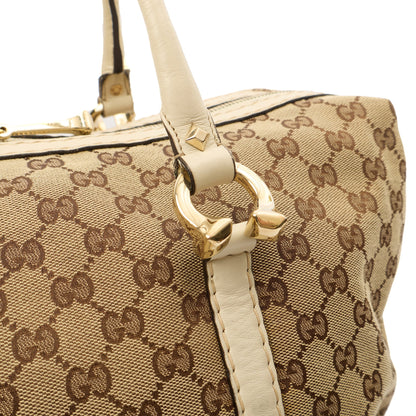 Gucci Shoulder Bag Tote in Brown, GG Supreme Canvas — Lifestyle View