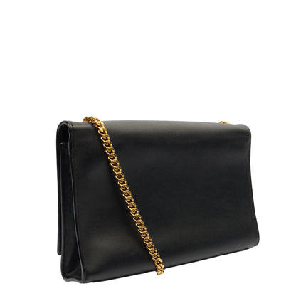 Saint Laurent Cross Body Kate Medium Tassle in Black, Calfskin Leather — Back View