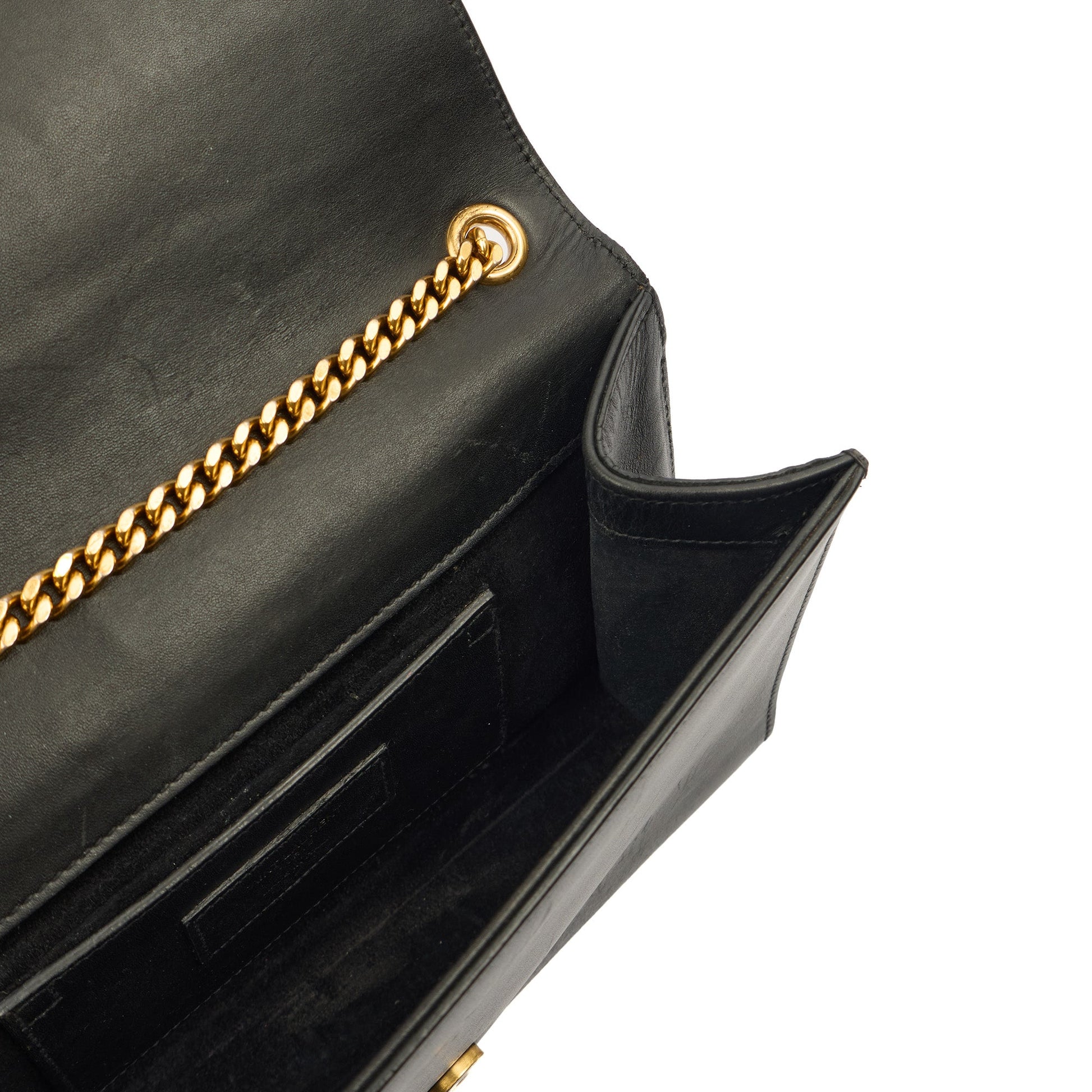 Saint Laurent Cross Body Kate Medium Tassle in Black, Calfskin Leather — Alternate View 8