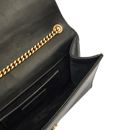 Saint Laurent Cross Body Kate Medium Tassle in Black, Calfskin Leather — Alternate View 8
