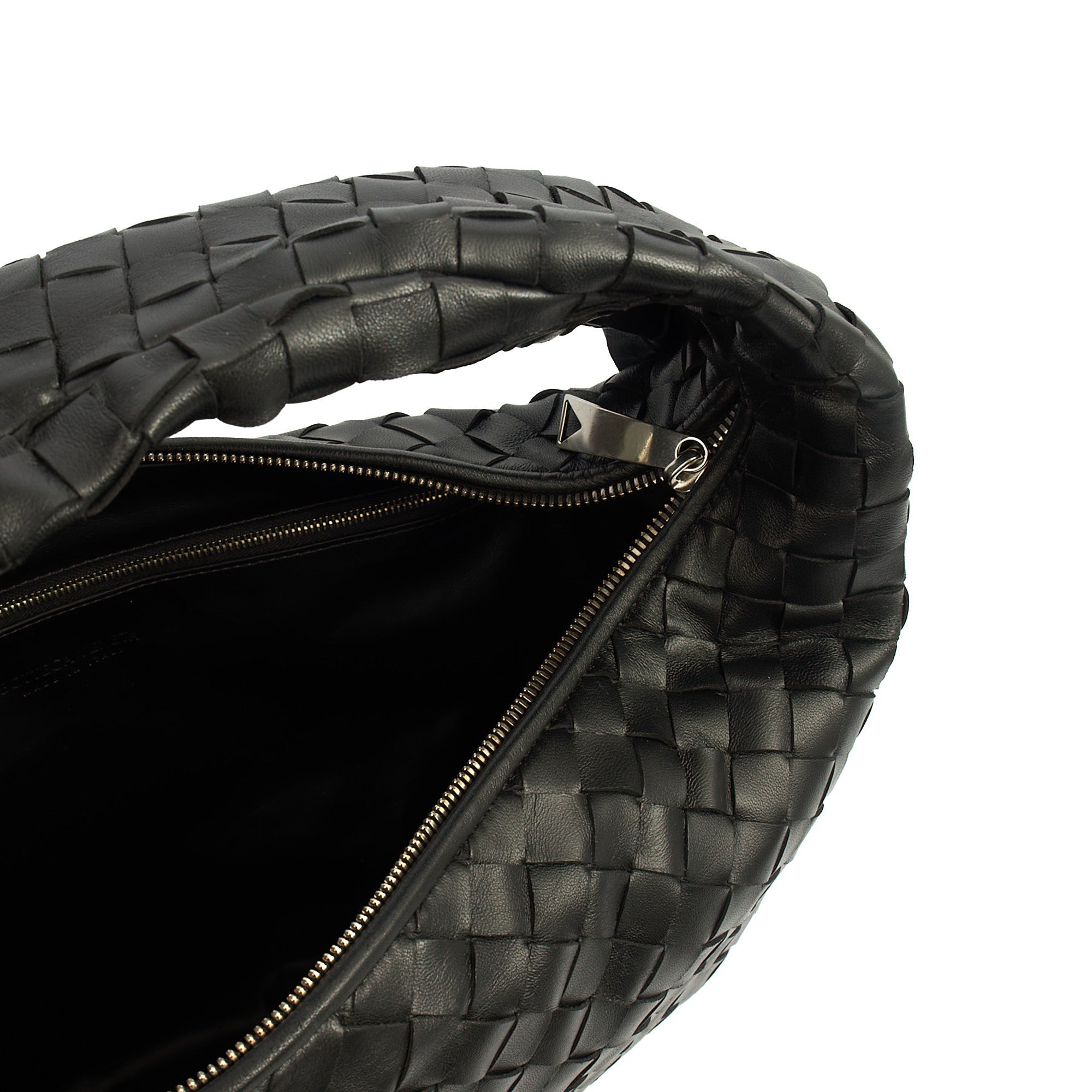 Bottega Veneta Shoulder Bag Jodie - Teen in Black, Intrecciato Nappa — Alternate View 7