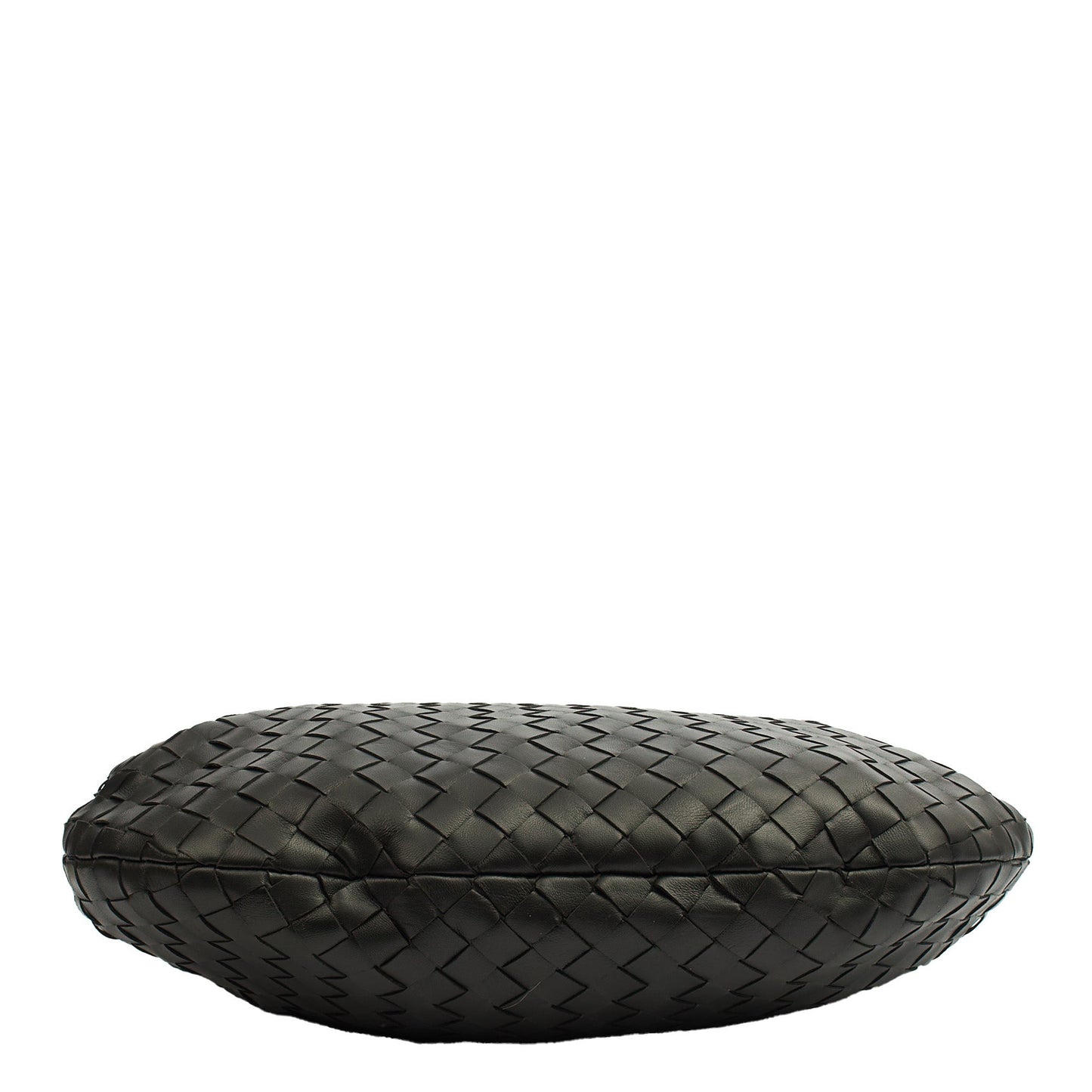 Bottega Veneta Shoulder Bag Jodie - Teen in Black, Intrecciato Nappa — Detail View