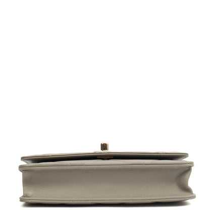 Chanel Cross Body Chanel Trendy Wallet On Chain in Grey, Lambskin Leather — Alternate View 18