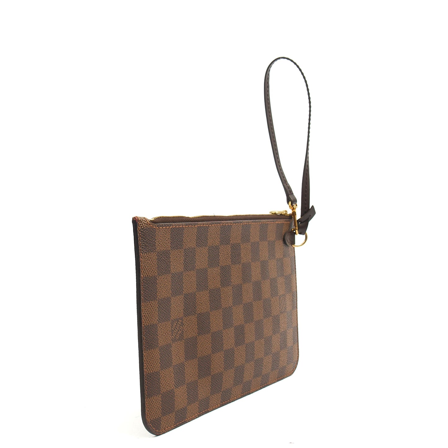 Louis Vuitton Clutch Neverfull MM Pouch in Damier Ebene, Leather — Alternate View 10