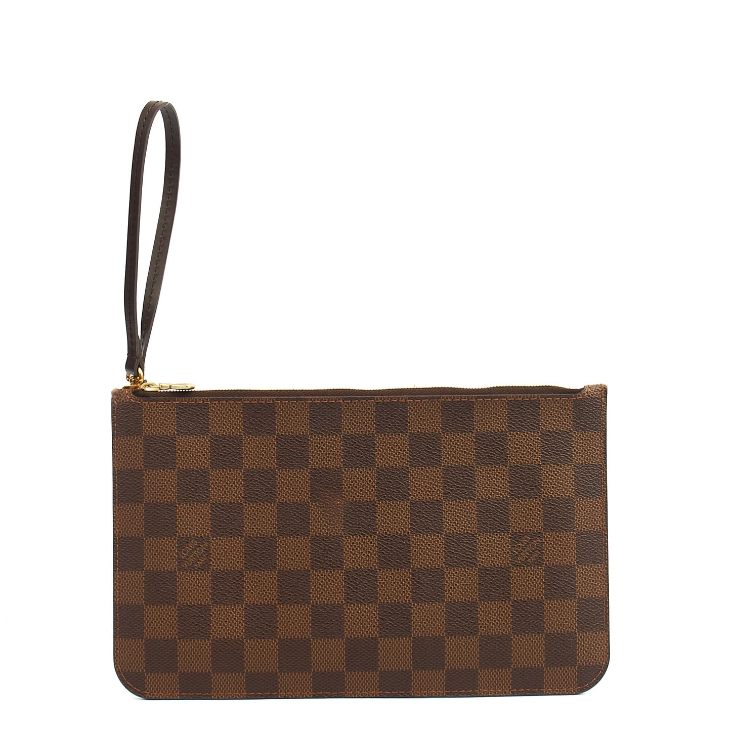 Louis Vuitton Clutch Neverfull MM Pouch in Damier Ebene, Leather — Alternate View 7