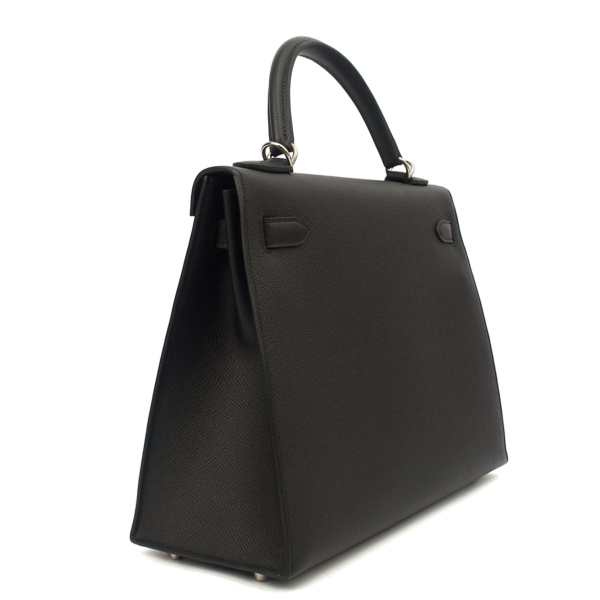 Hermes Top Handle Kelly 32 in Black, Epsom Leather — Alternate View 30