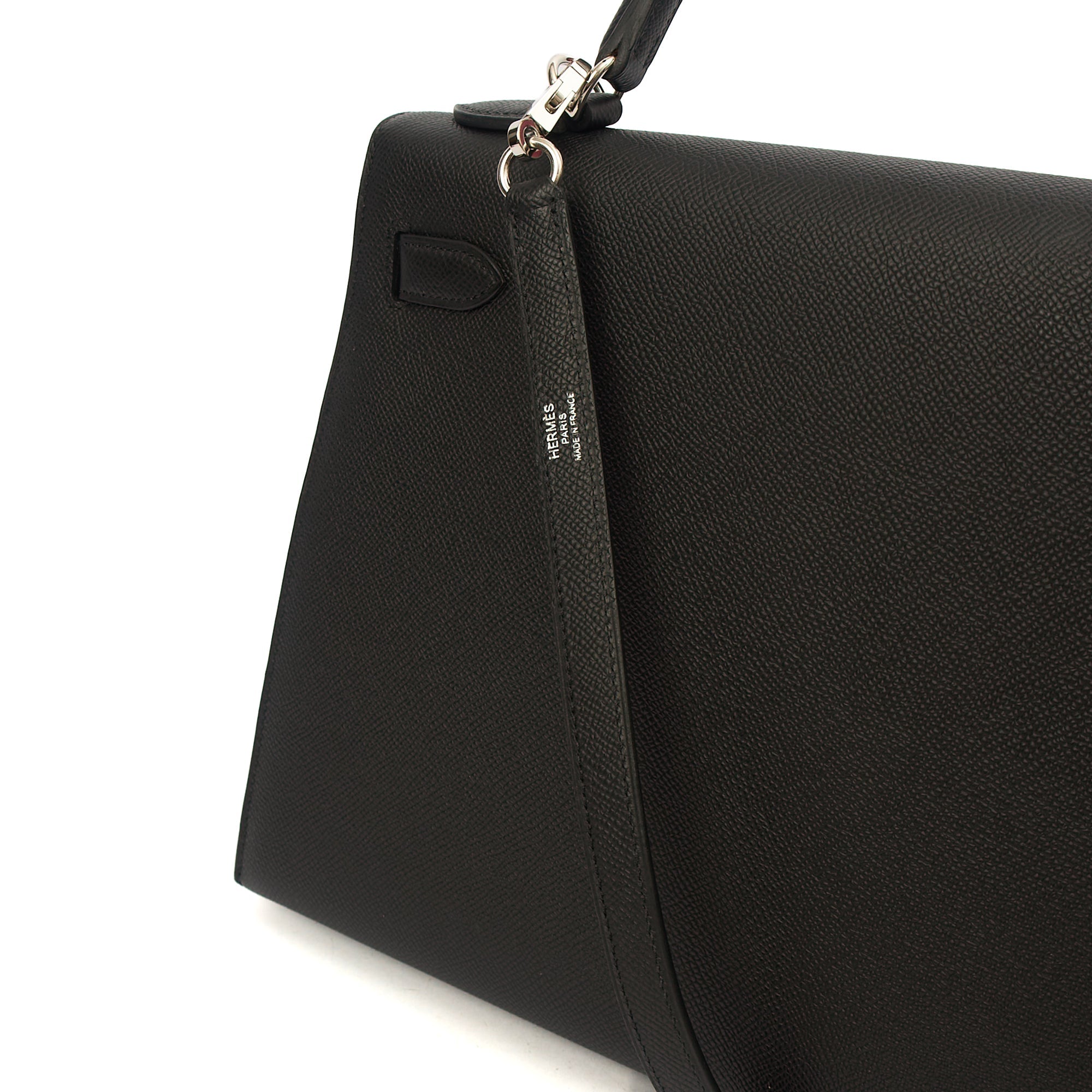 Hermes Top Handle Kelly 32 in Black, Epsom Leather — Alternate View 41