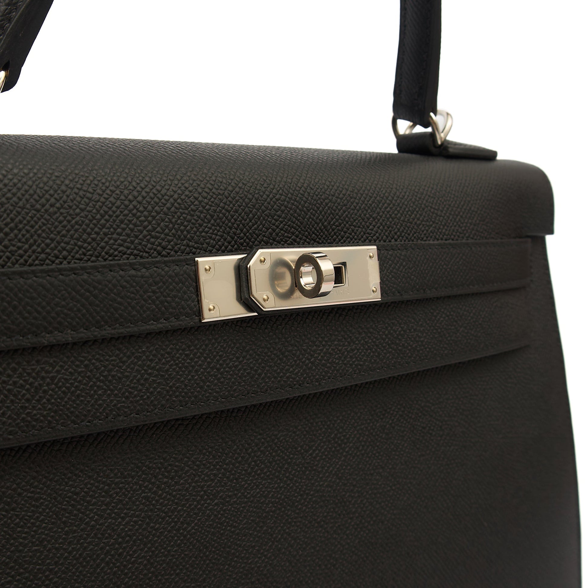 Hermes Top Handle Kelly 32 in Black, Epsom Leather — Alternate View 22