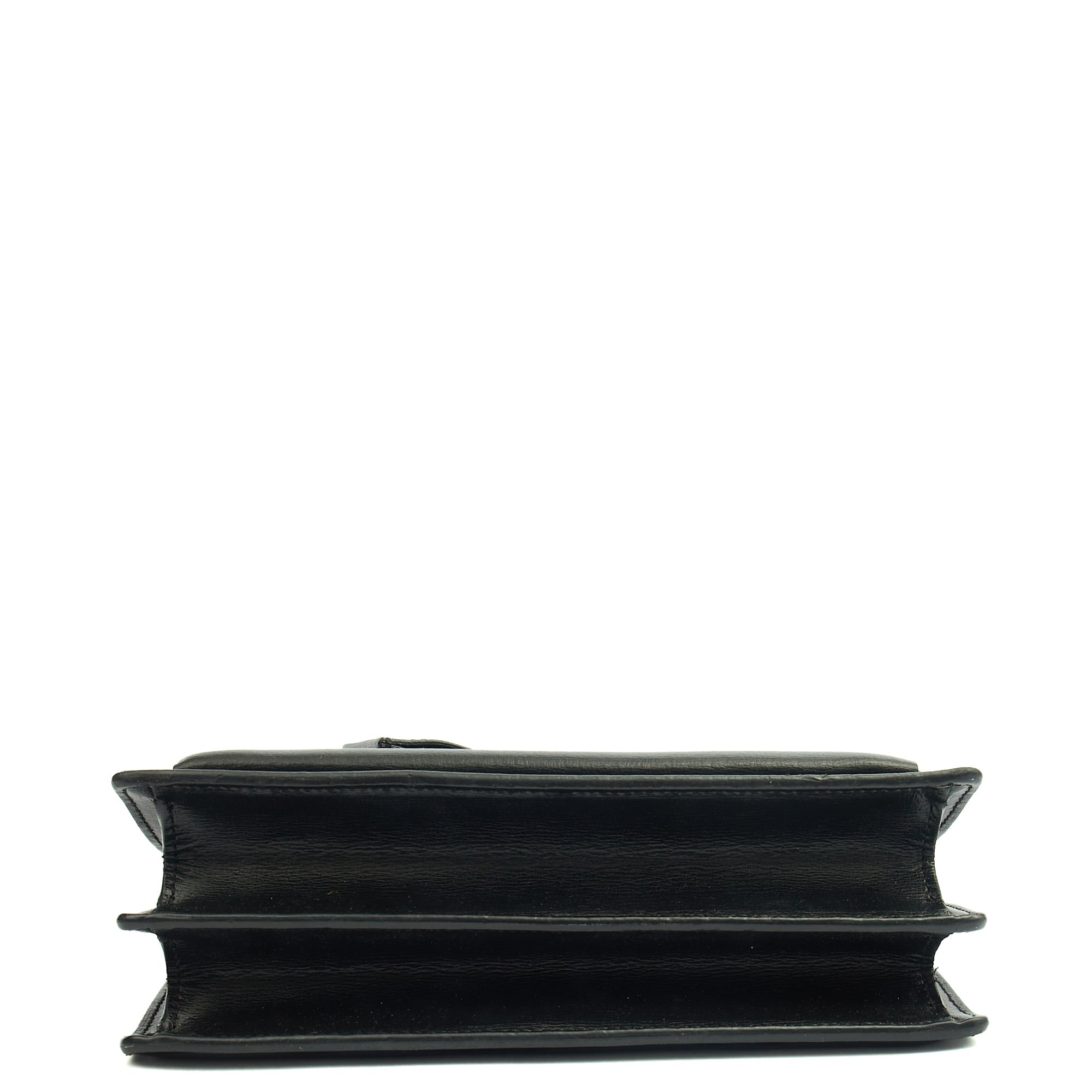 Saint Laurent Cross Body Sunset - Medium in Black, Leather — Detail View