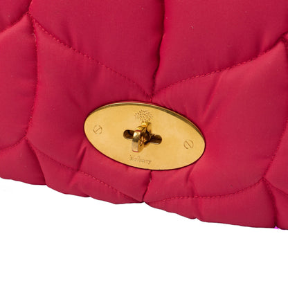 Mulberry Shoulder Bag Little Softie in Pink, Fabric — Lifestyle View