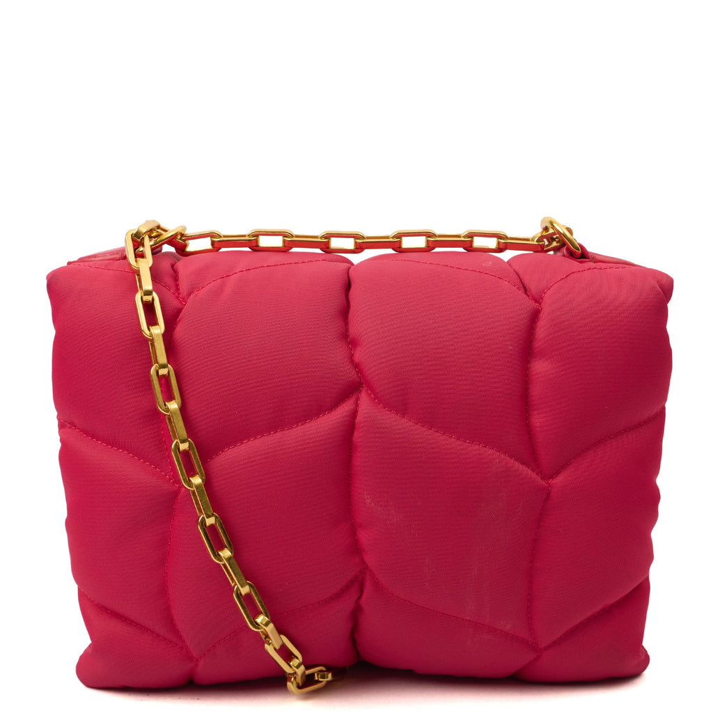 Mulberry Shoulder Bag Little Softie in Pink, Fabric — Back View