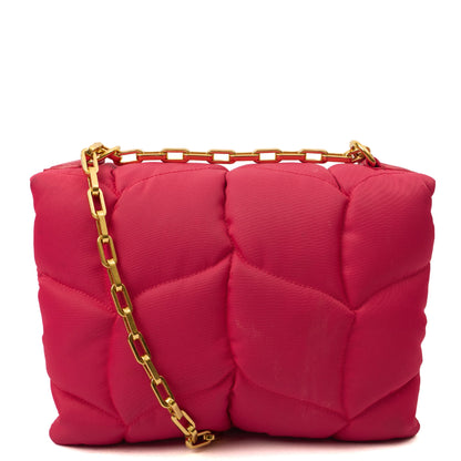 Mulberry Shoulder Bag Little Softie in Pink, Fabric — Back View