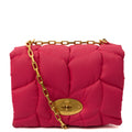 Mulberry Shoulder Bag Little Softie in Pink, Fabric — Front View