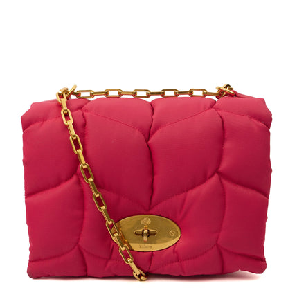 Mulberry Shoulder Bag Little Softie in Pink, Fabric — Front View