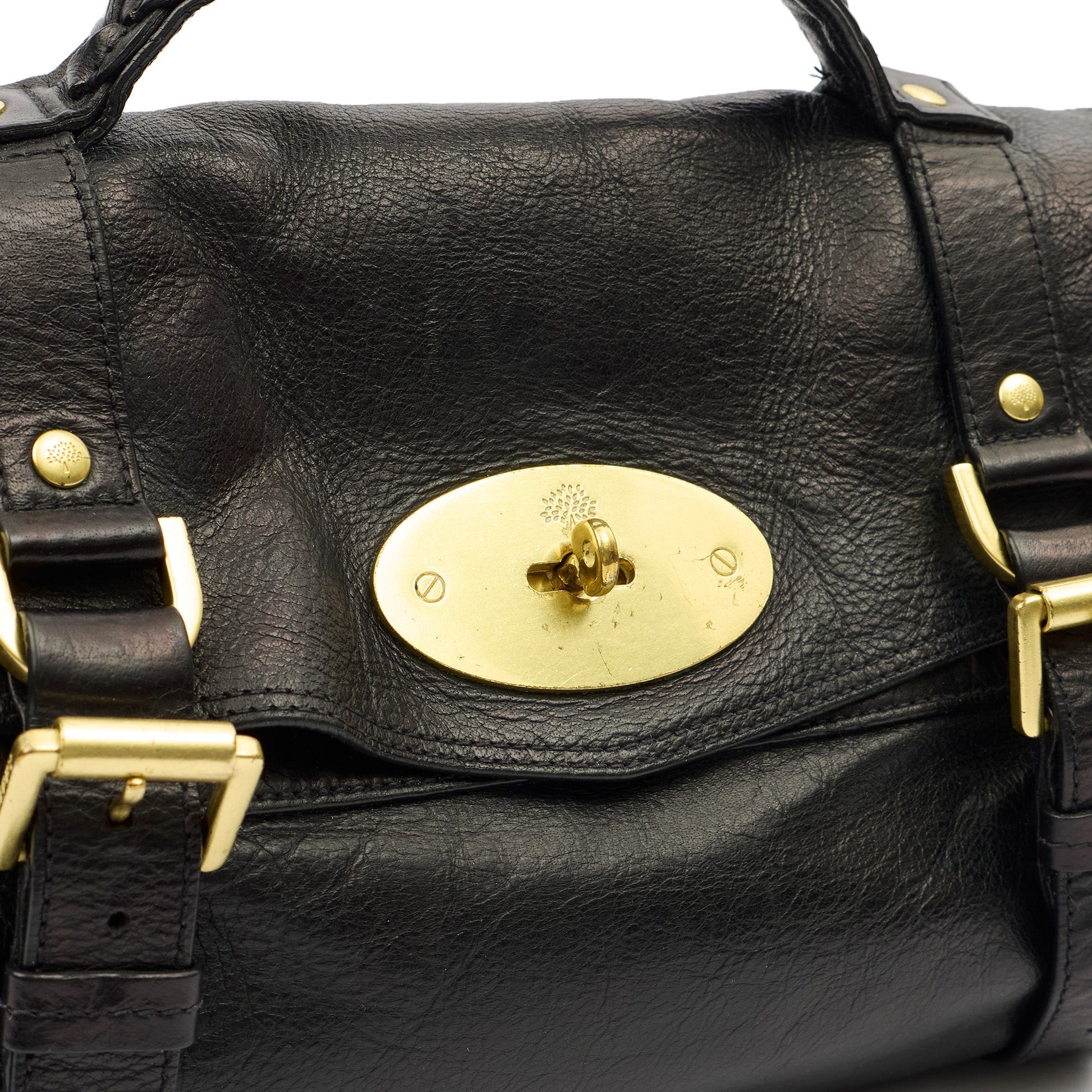 Mulberry Satchel Alexa in Black, Leather — Alternate View 12