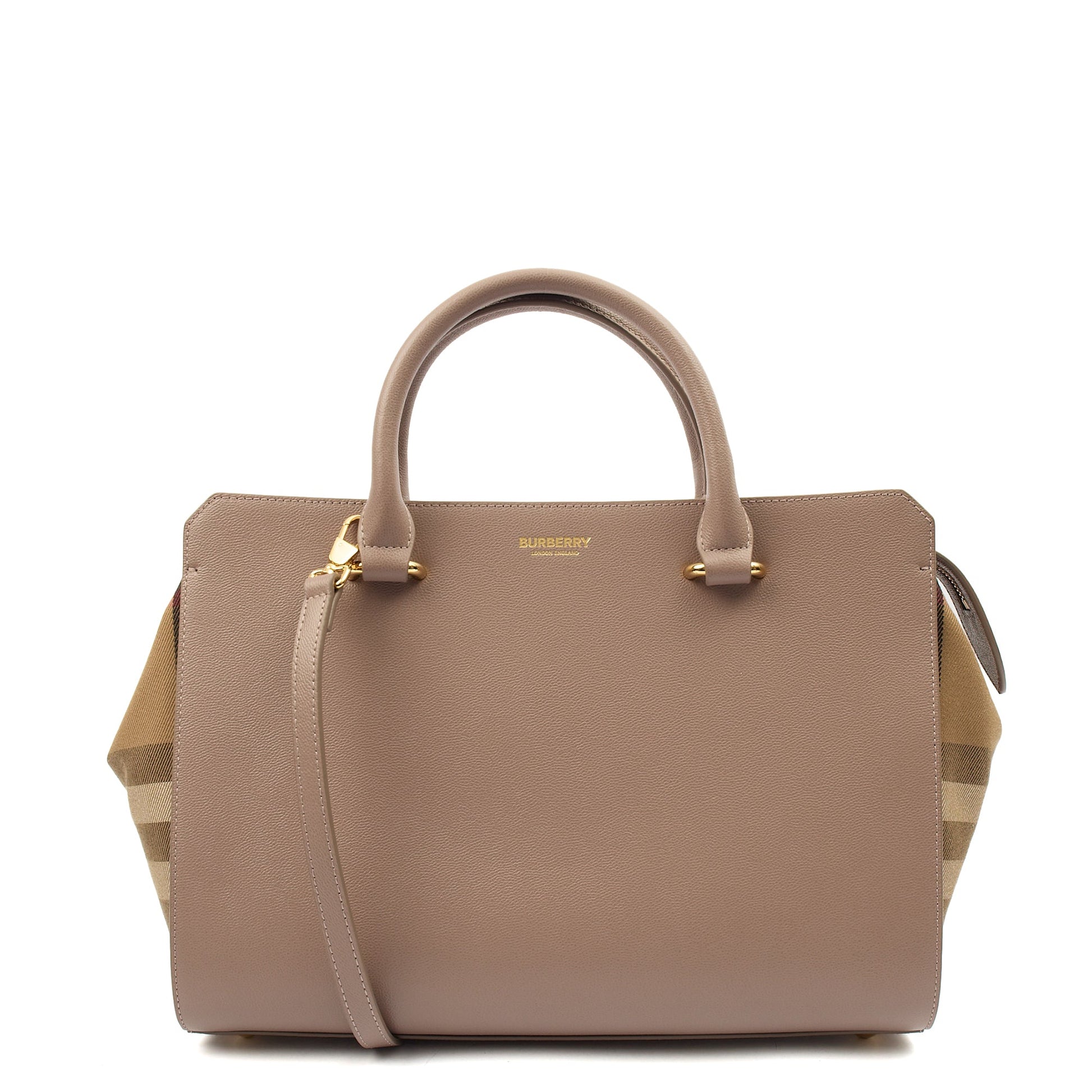 Burberry Tote Banwell Tote in Pink, Leather — Front View