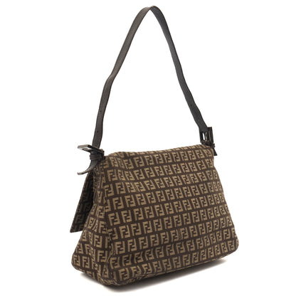 Fendi Shoulder Bag Mama in Zucca FF, Canvas — Top View