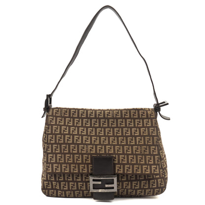 Fendi Shoulder Bag Mama in Zucca FF, Canvas — Front View