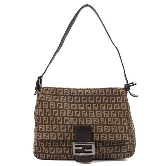 Fendi Shoulder Bag Mama in Zucca FF, Canvas — Front View
