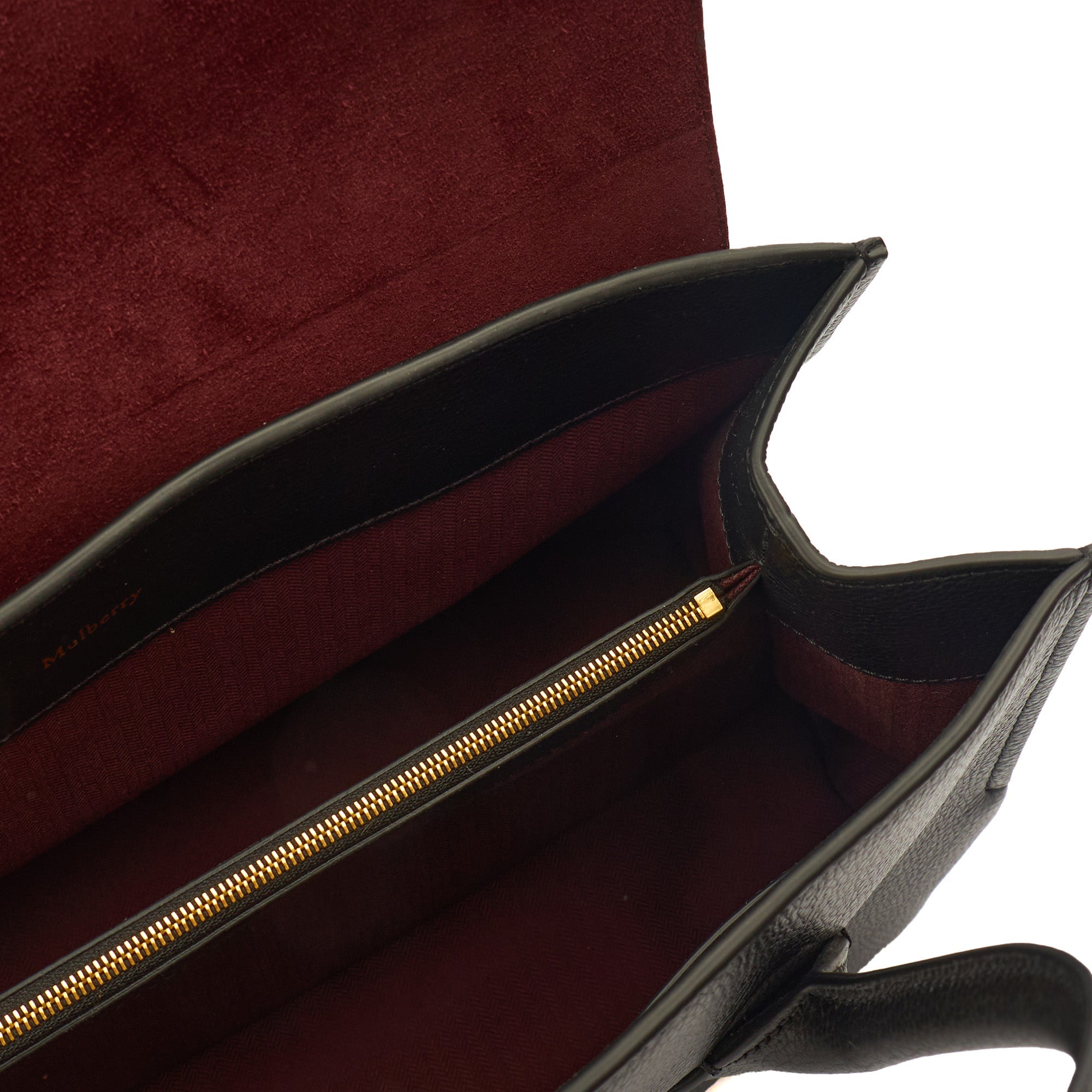 Mulberry Tote Seaton in Black, Leather — Alternate View 8