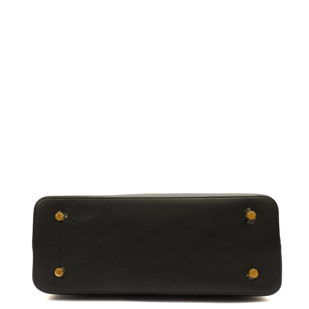 Mulberry Tote Seaton in Black, Leather — Detail View