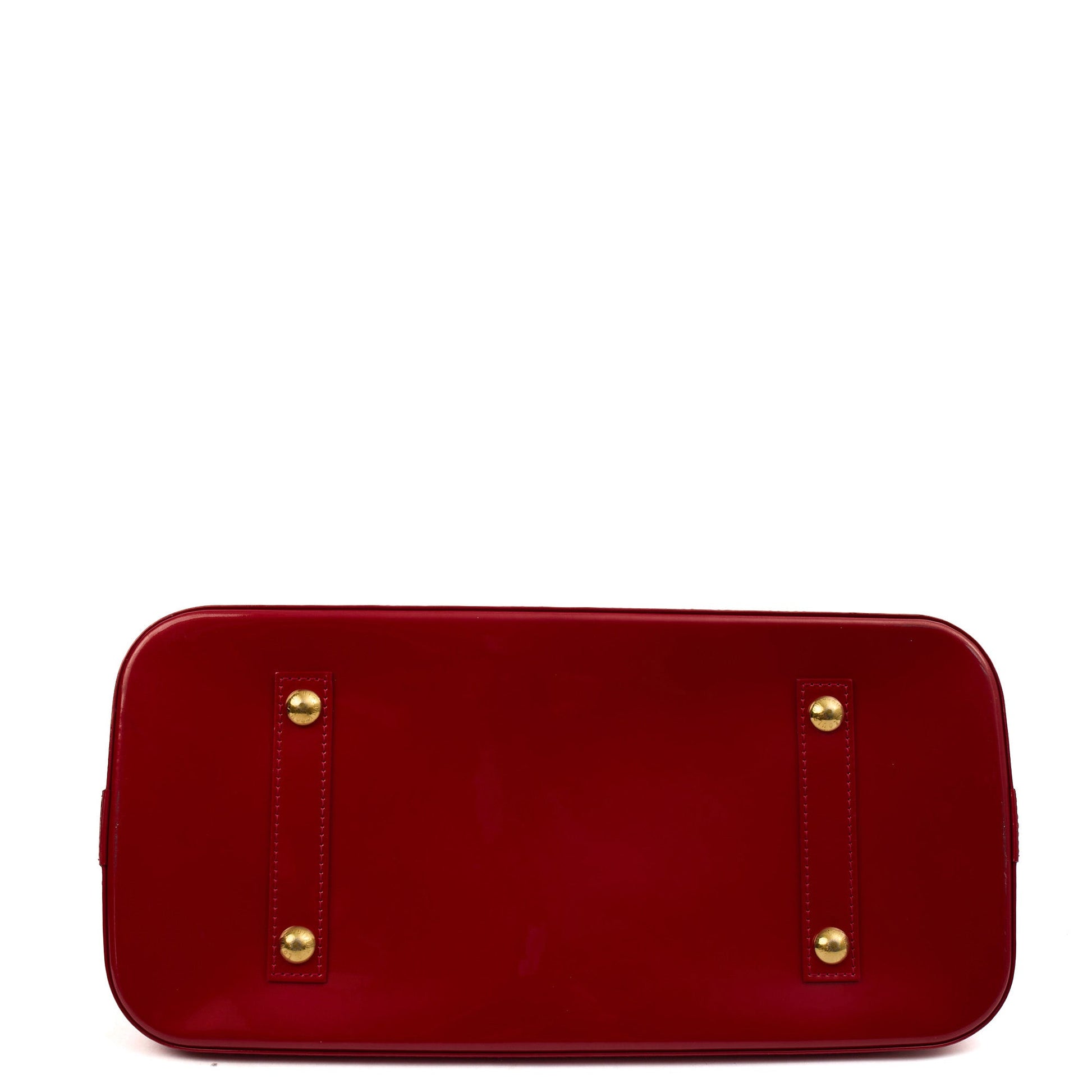 Louis Vuitton Top Handle Alma GM in Monogram, Vernis — Detail View