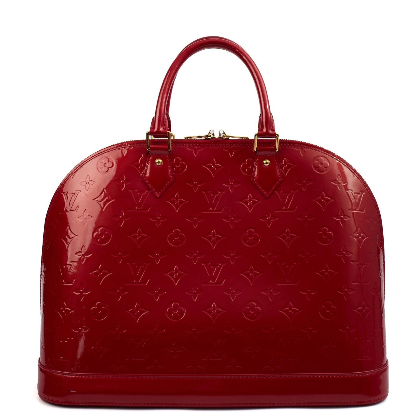 Louis Vuitton Top Handle Alma GM in Monogram, Vernis — Top View